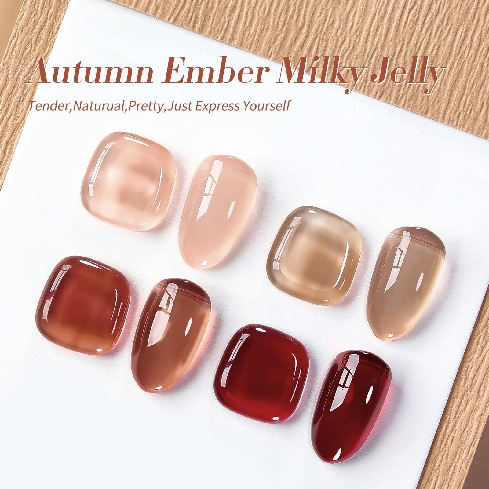4 Colors Autumn Ember Milky Jelly Gel Set 7ml - Image 8