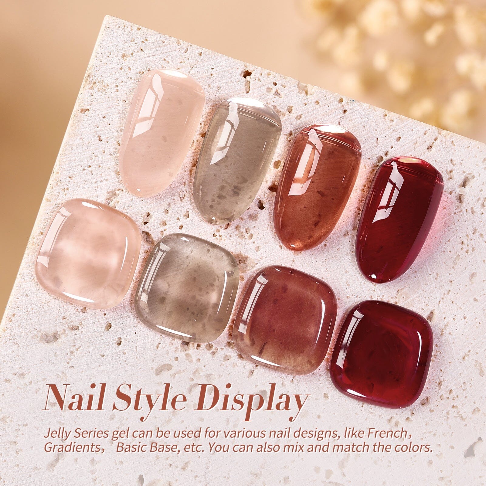 4 Colors Autumn Ember Milky Jelly Gel Set 7ml - Image 9