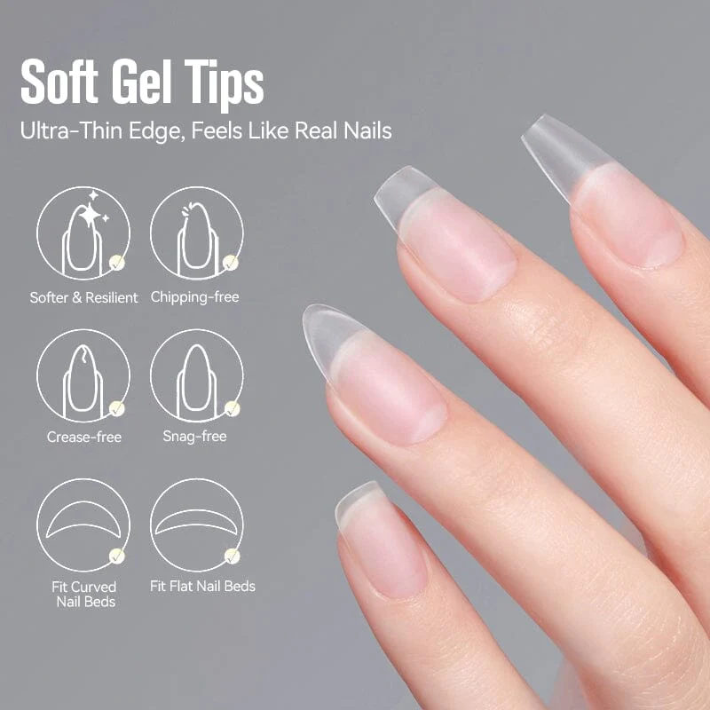 420pcs Matte Soft Gel Tips - Image 11