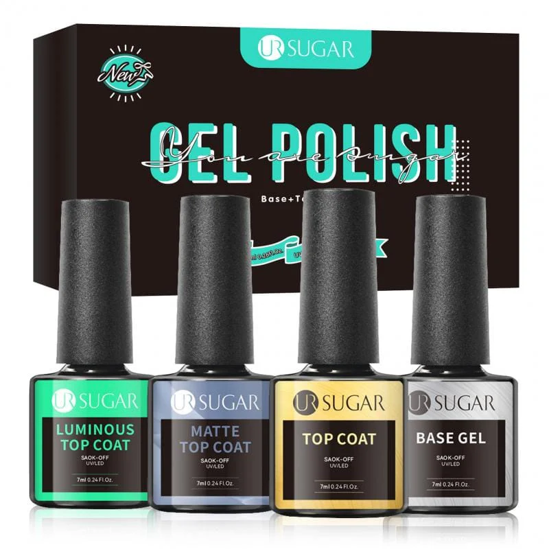 4pcs Base Gel Top Coat Gel Set 7ml