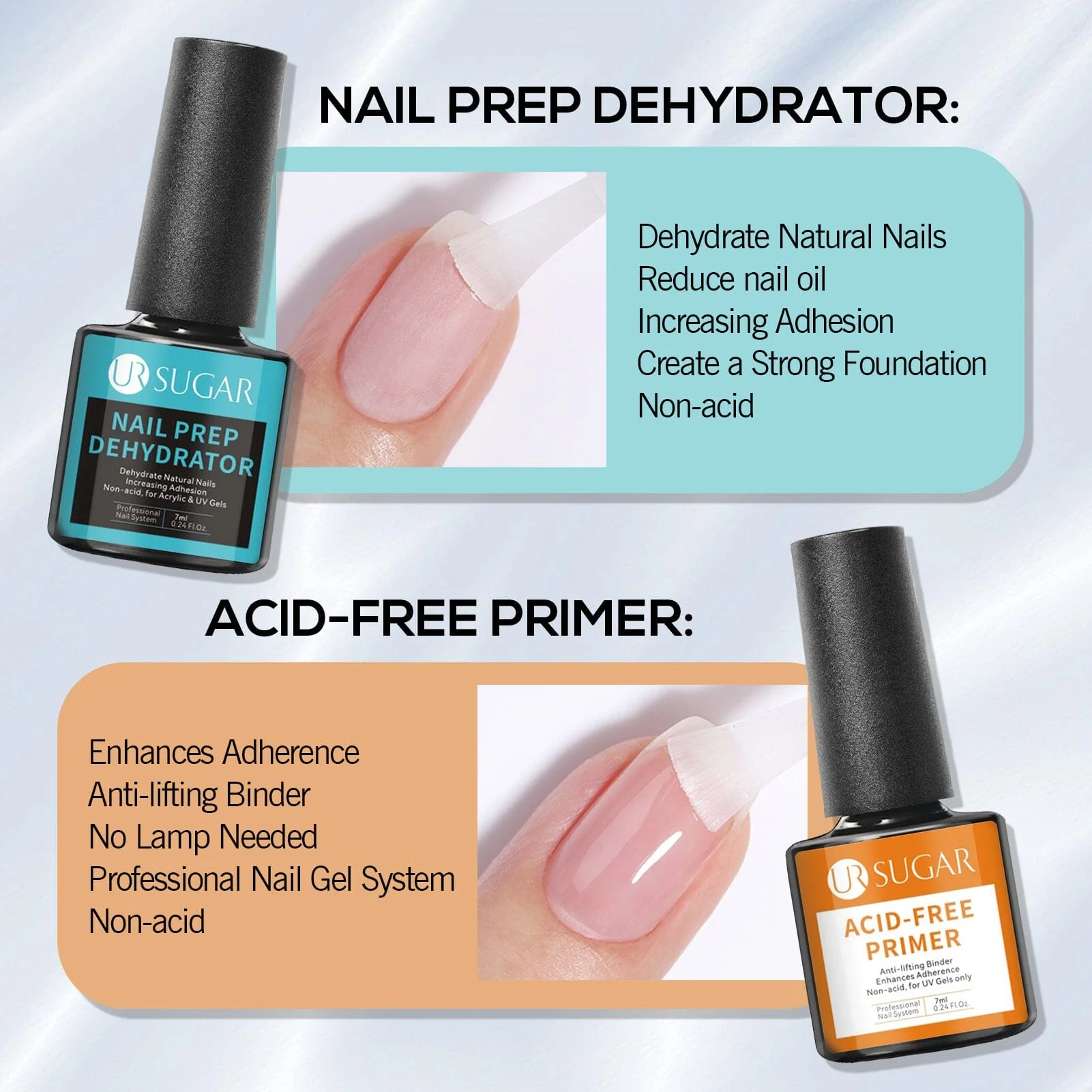 4pcs Gel Set Base Top Primer Dehydrator 7ml - Image 6