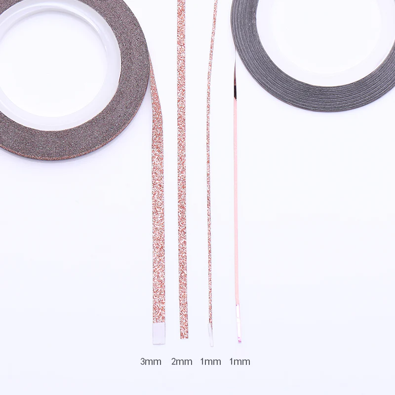 4pcs Rose Gold Nail Striping Tape Lines Set - Image 7