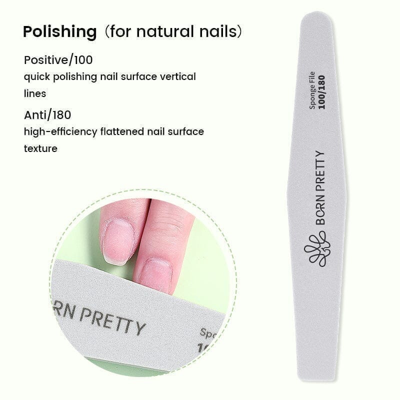 Sponge Nail File BP04 100/180 - Image 3