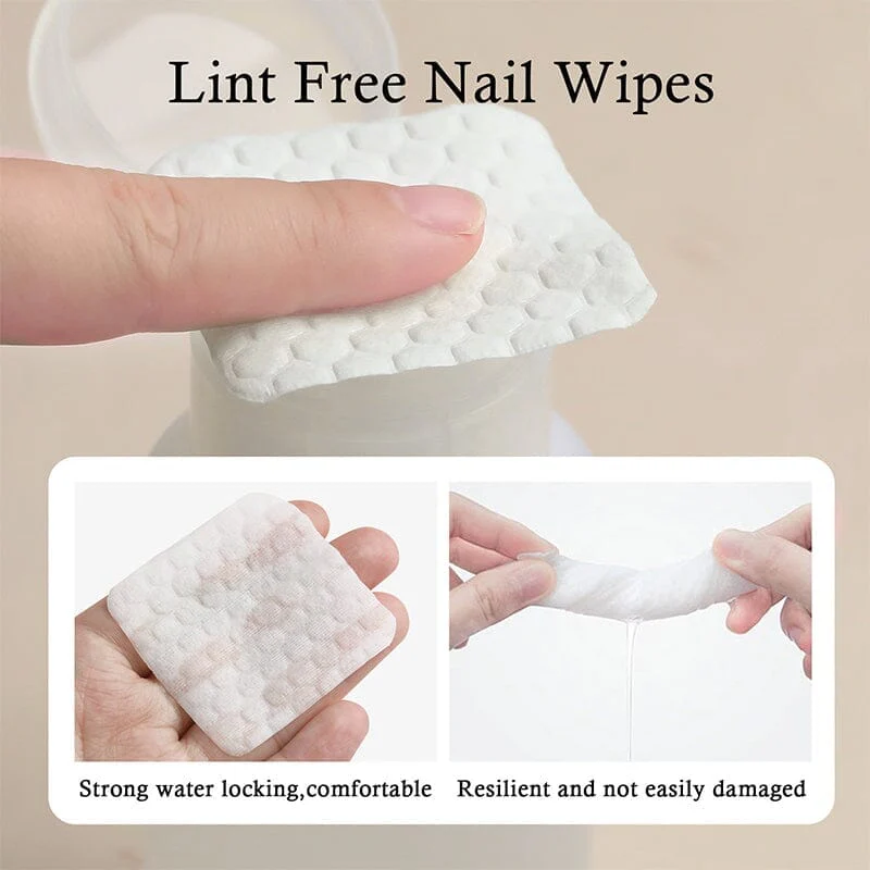 200pcs Nail Cleaning Cotton Pads - Image 2