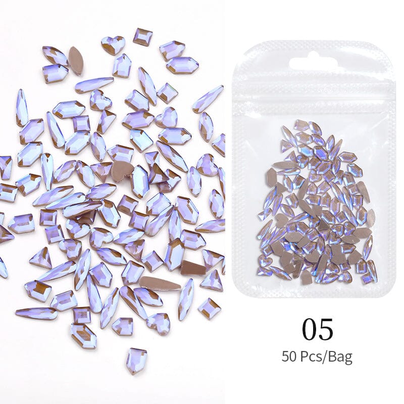 50pcs Aurora Flat Bottom Nail Rhinestones - Image 6