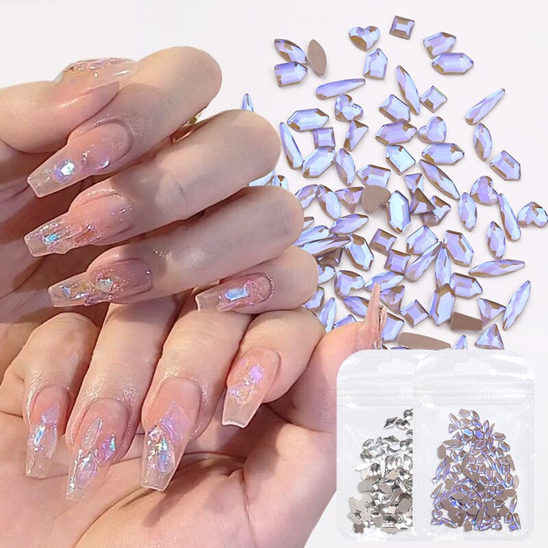 50pcs Aurora Flat Bottom Nail Rhinestones - Image 8