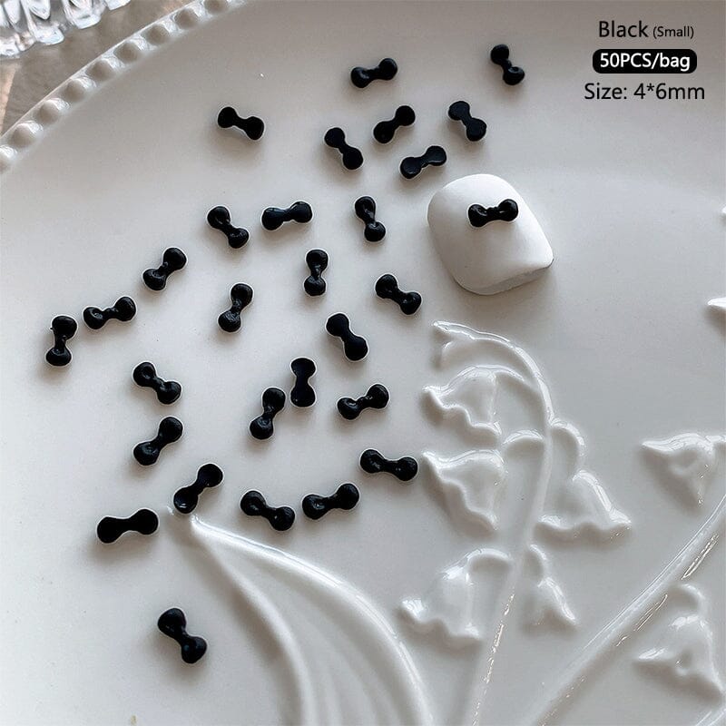 50pcs Bowknot Plastic Nail Art Decorations - Image 33