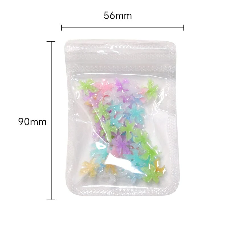 50pcs Multicolor Lily Spring 3D Nail Decorations - Image 12