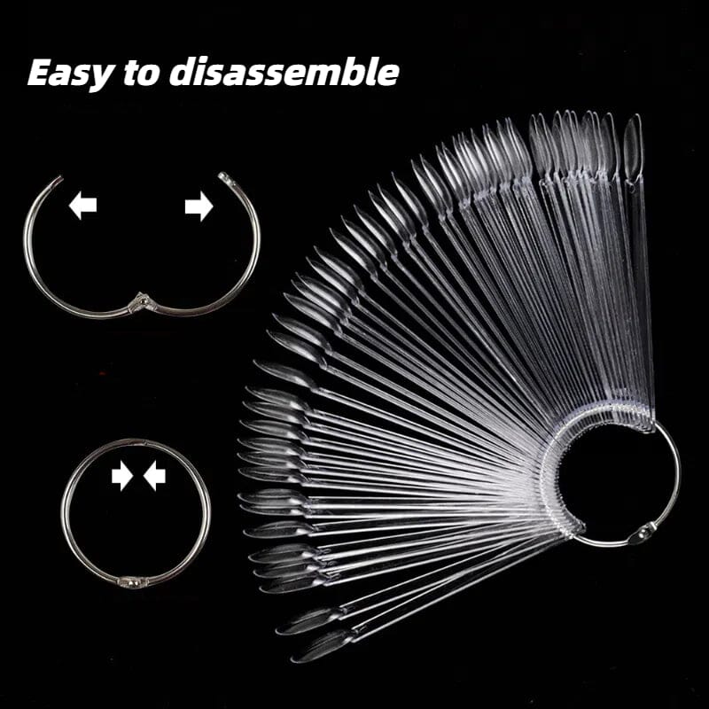 50pcs Natural Color Stiletto Display Nail Tips - Image 3