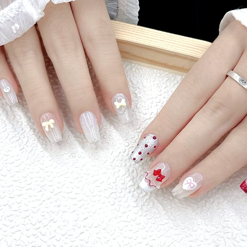 50pcs Resin Ice Transparent Bowknot 3D Nail Decorations - Image 7