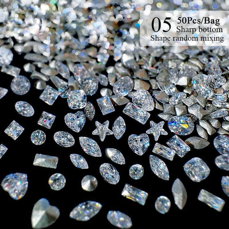 50pcs Zircon Nail Decoration - Image 18