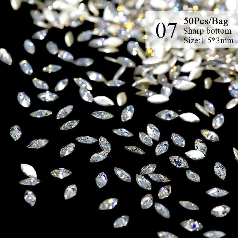 50pcs Zircon Nail Decoration - Image 19