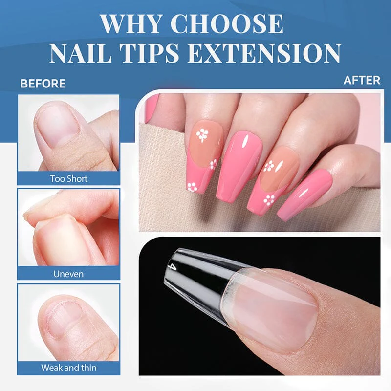 550pcs Full Cover Soft Gel Tips - Image 2