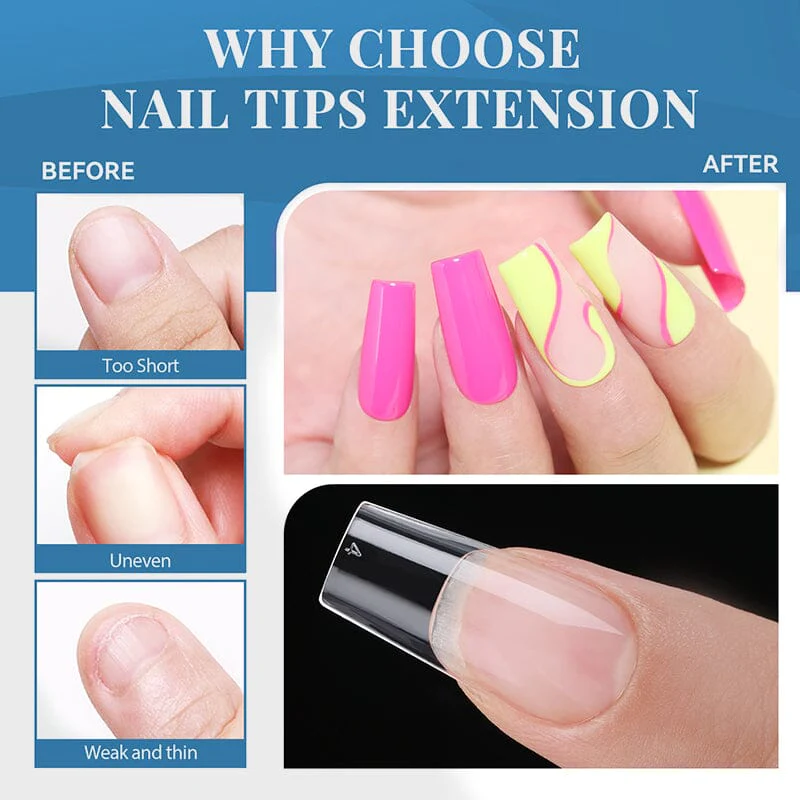 550pcs Full Cover Soft Gel Tips - Image 3