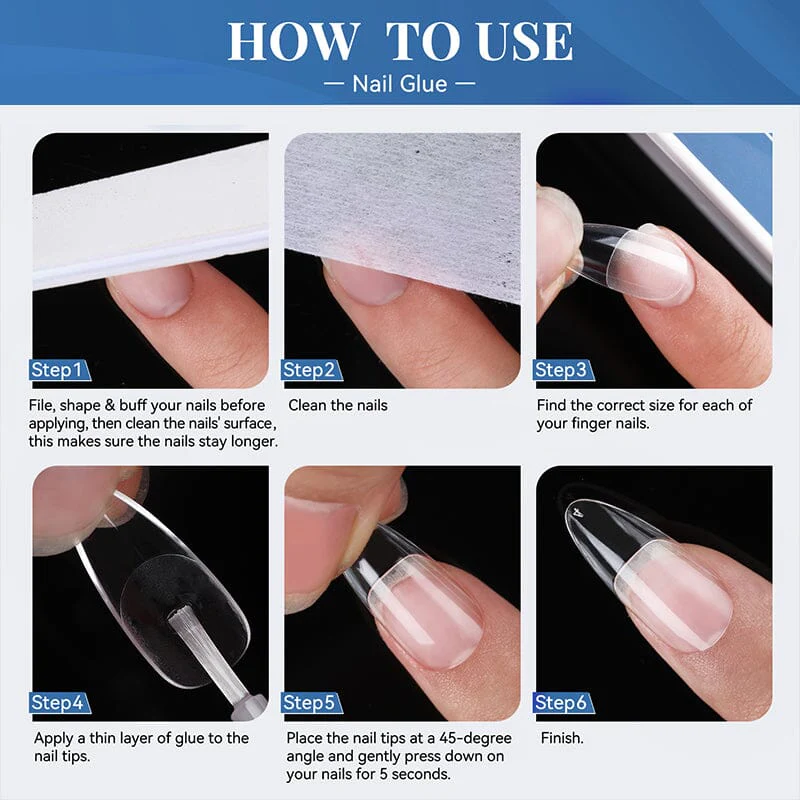 550pcs Full Cover Soft Gel Tips - Image 8