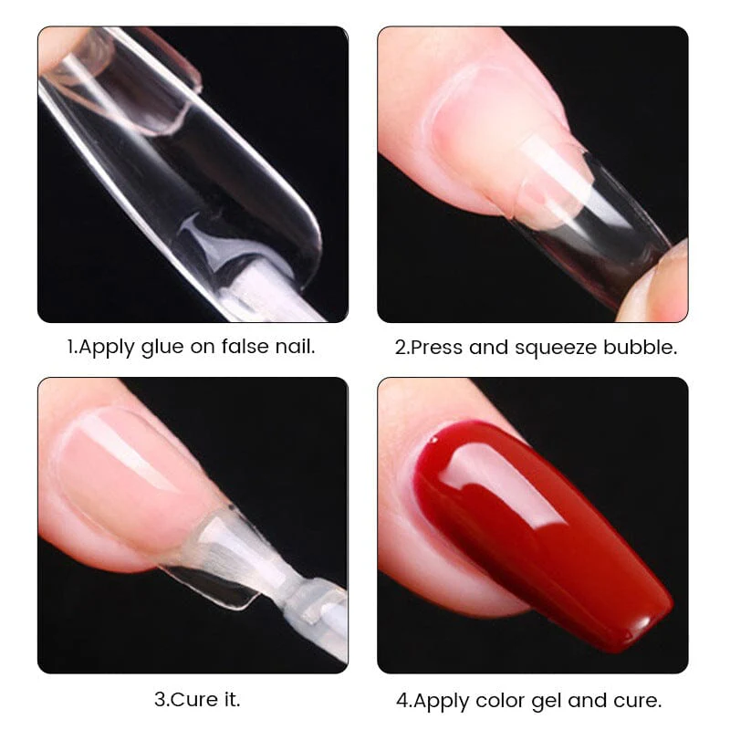 550pcs Medium Square Soft Gel Tips - Image 4