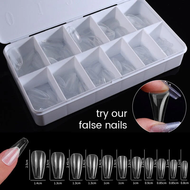 550pcs Medium Square Soft Gel Tips - Image 5