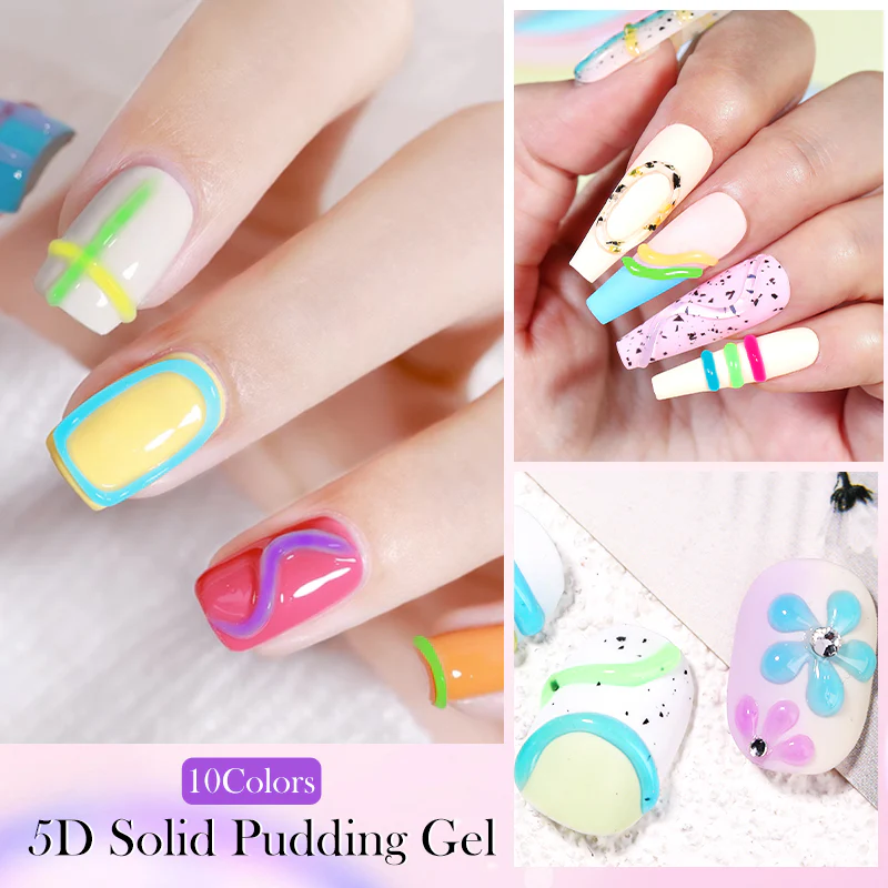 5D Solid Pudding Gel Black 10ml - Image 3