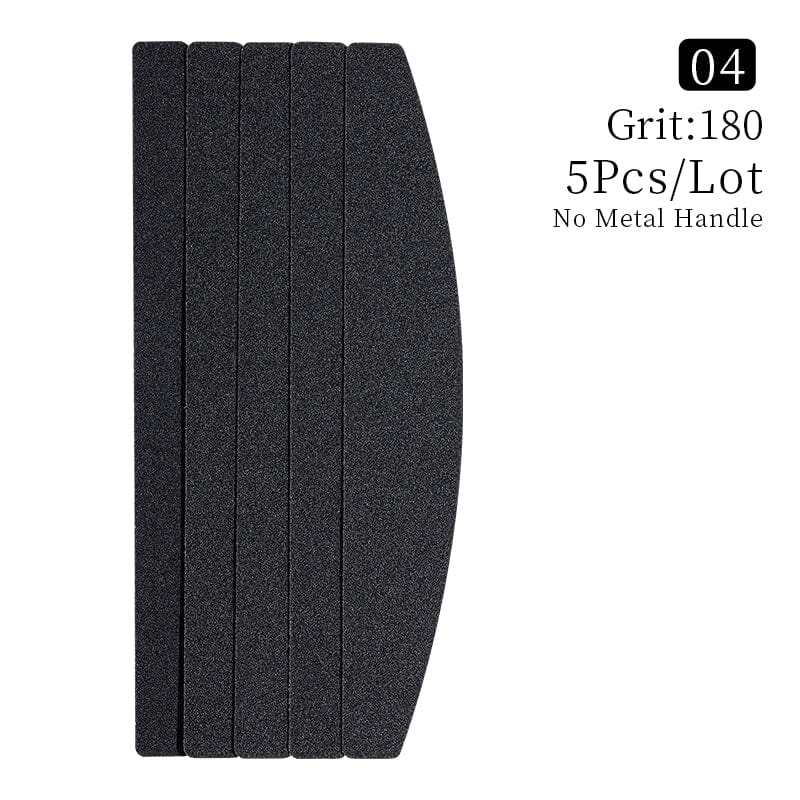 5pcs Black Nail Files 180/180 - Image 4