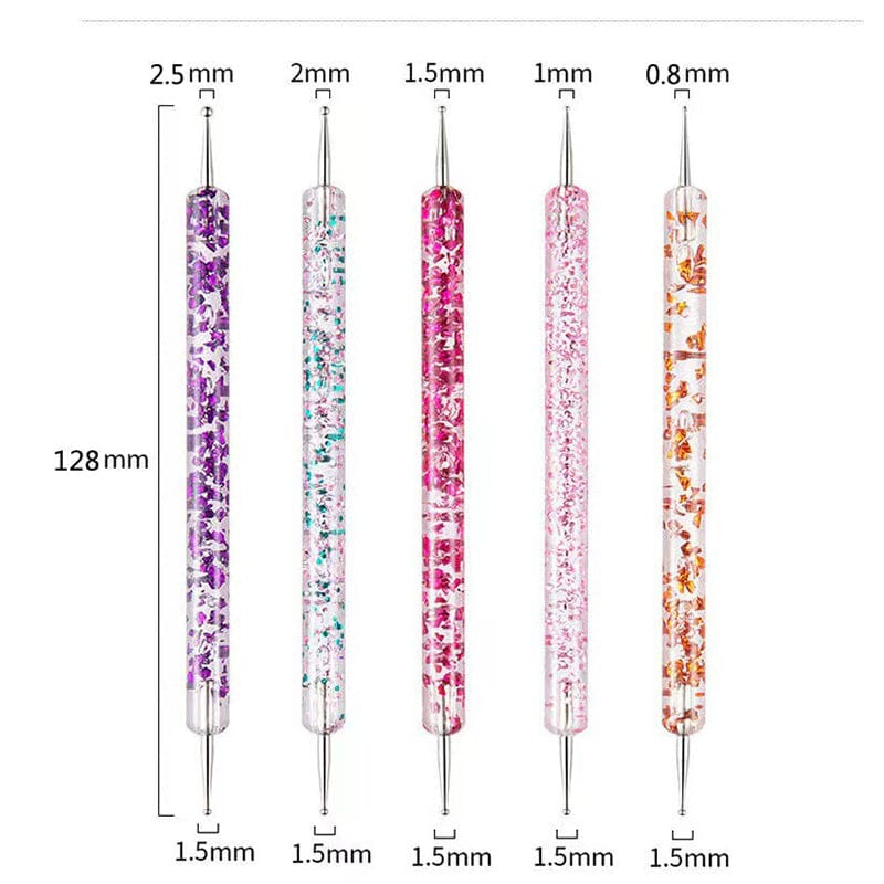 5pcs Dual-ended Nail Dotting Pen Set - Image 12