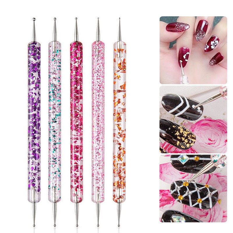 5pcs Dual-ended Nail Dotting Pen Set - Image 2