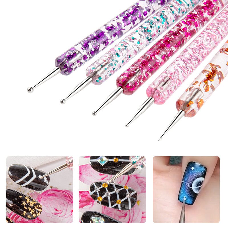 5pcs Dual-ended Nail Dotting Pen Set - Image 3