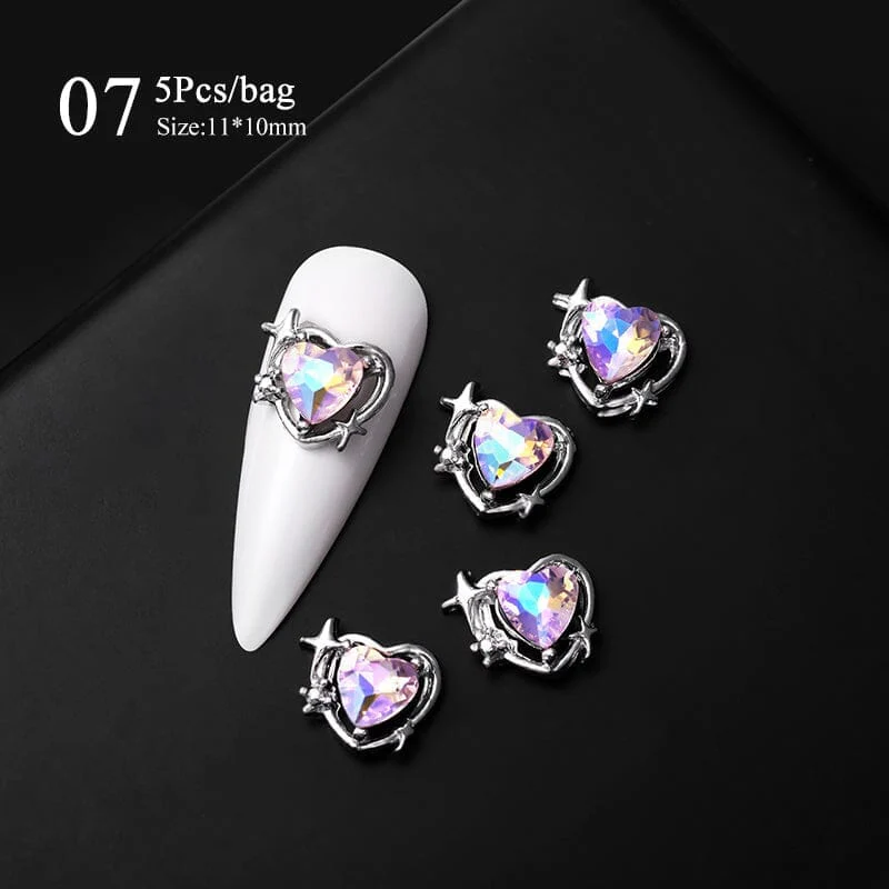5pcs Rhinestones Metal Nail Decorations - Image 15