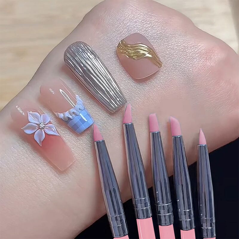 5pcs Silicon Pressing Pen Set - Image 3