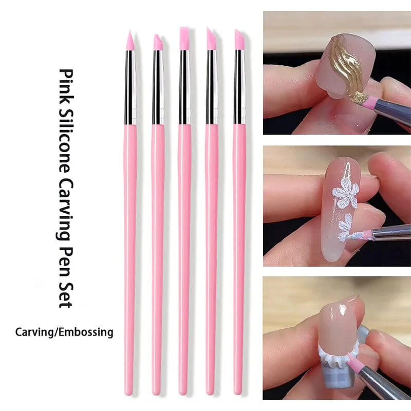5pcs Silicon Pressing Pen Set - Image 5