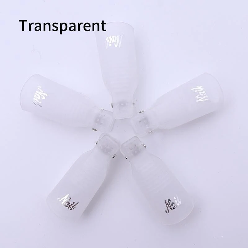 5pcs Transparent Gel Remover Nail Cap Clips - Image 3