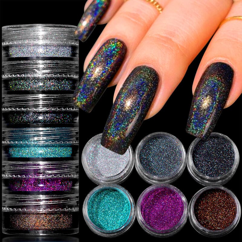 6 Boxes Chrome Nail Powder Set - Image 7