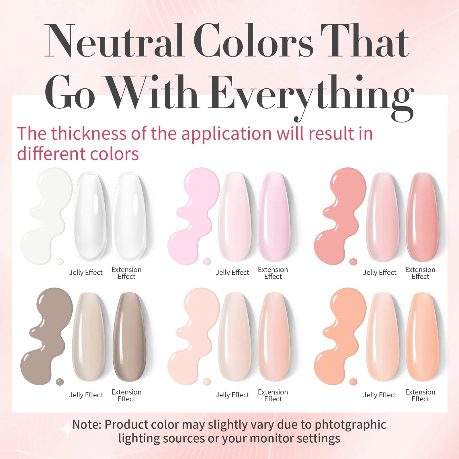6 Colors 8 in 1 Builder Gel Polish Set 7ml - Image 6