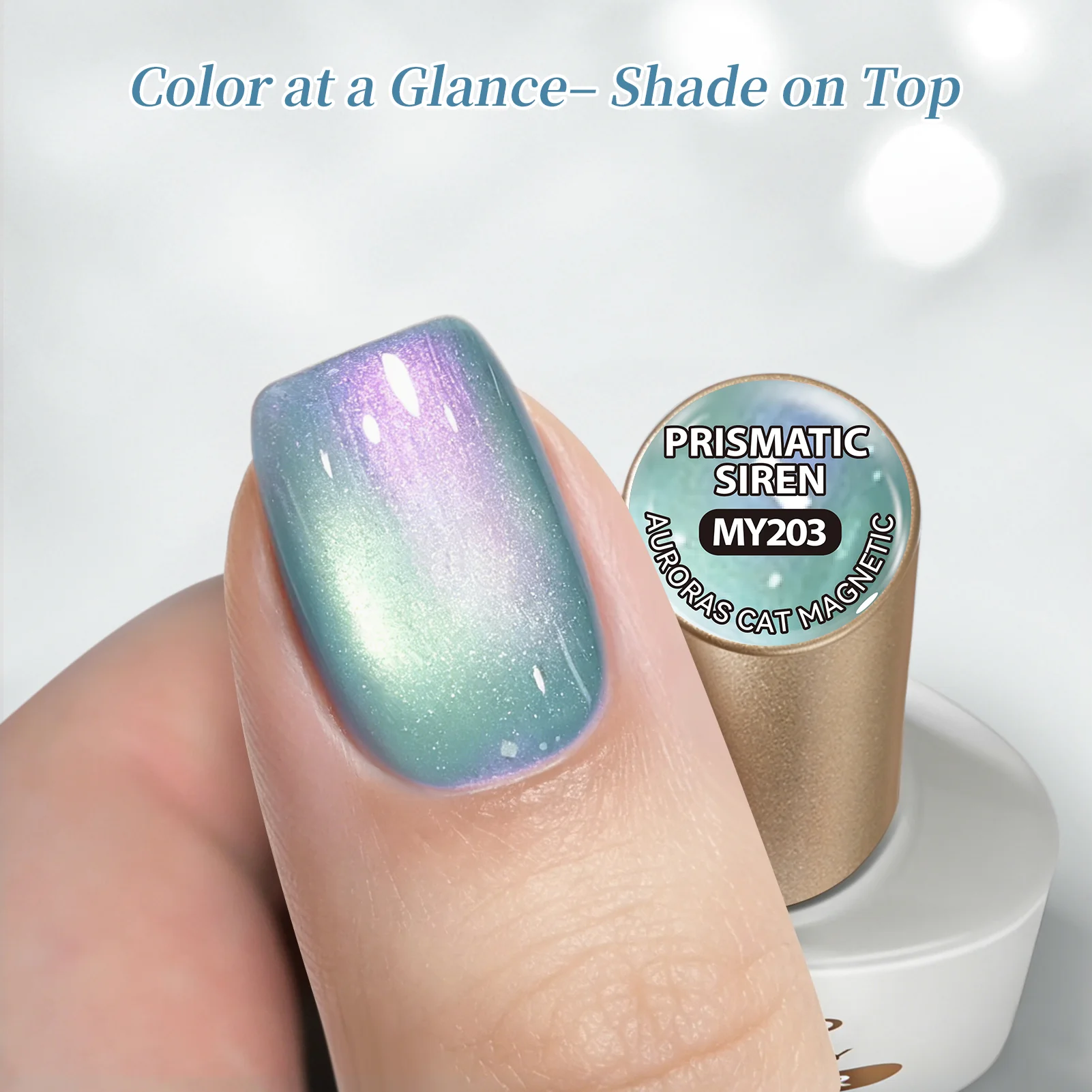 6 Colors Aurora Cat Magnetic Gel M70 Prismatic Siren 7ml - Image 9