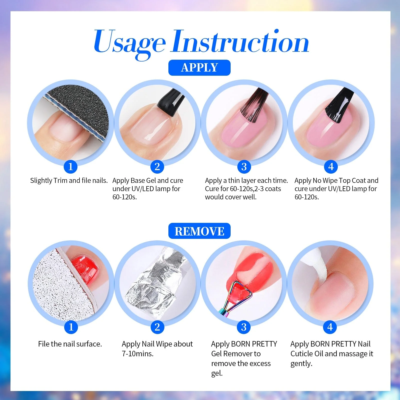 6 Colors Aurora Gel T19 Utopia 7ml - Image 6