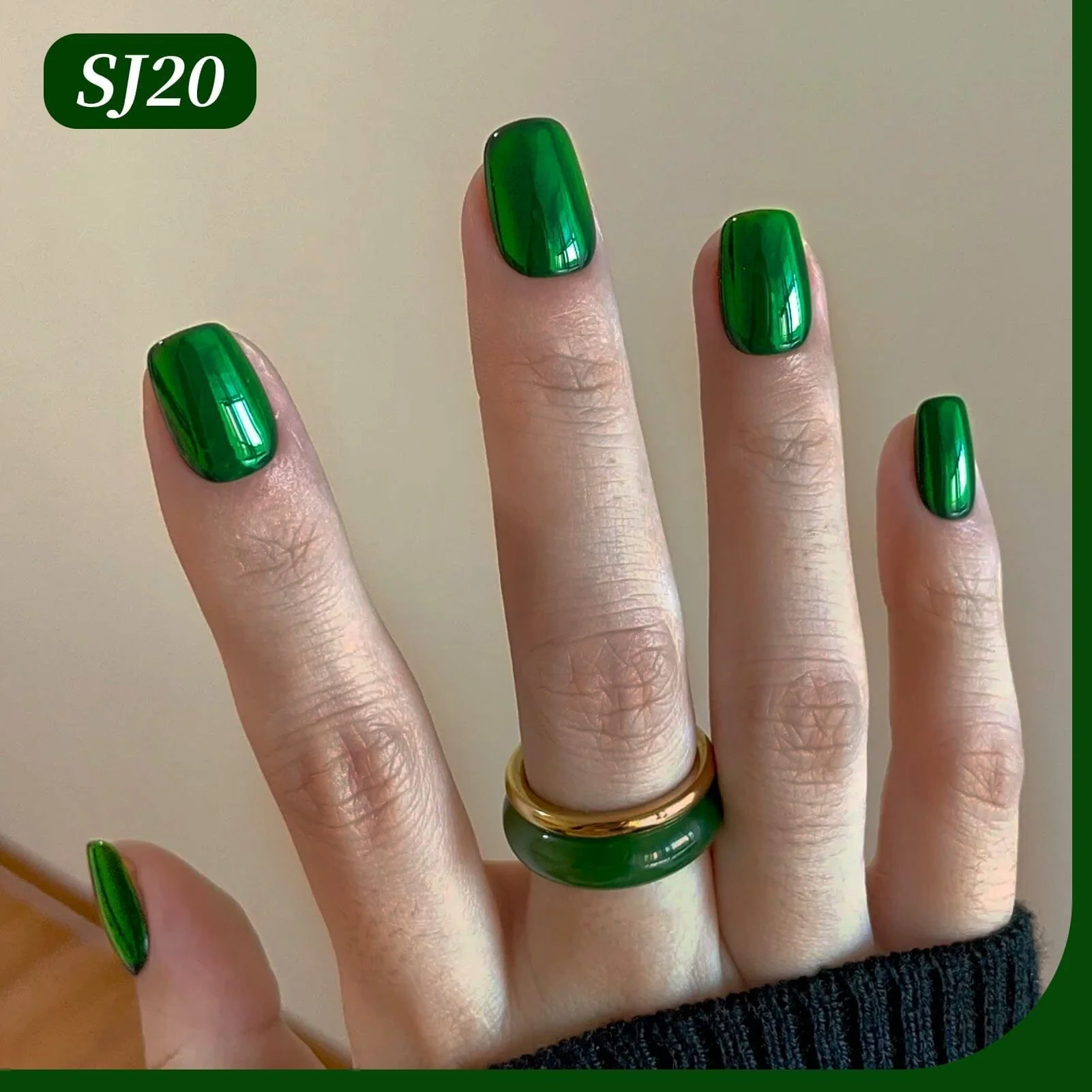 Color Nail Gel SJ20 Forest Pine 15ml - Image 3
