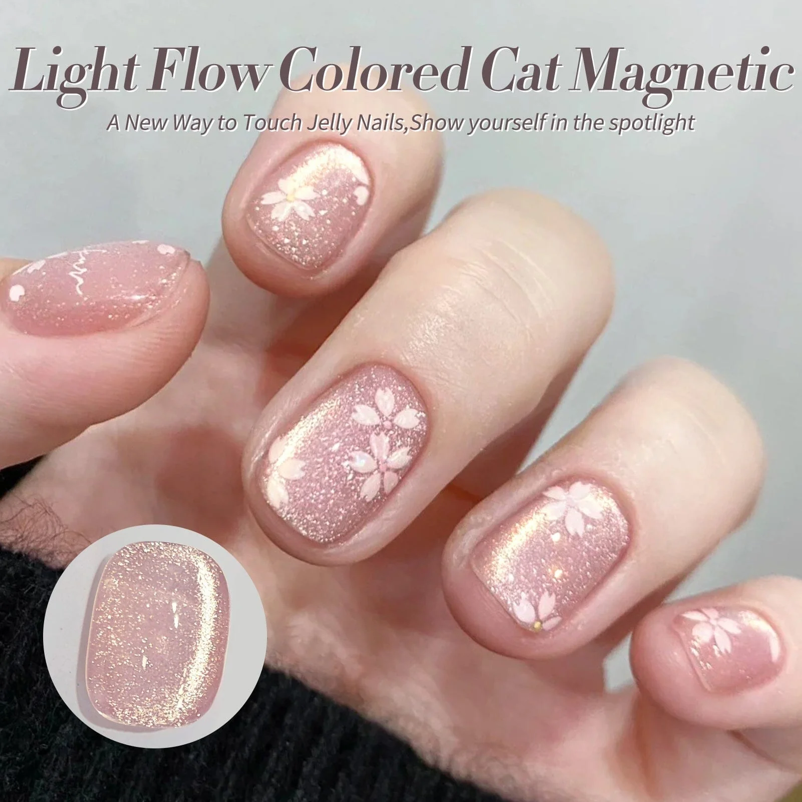 6 Colors Colored Cat Magnetic Gel M02 Light Flow 7ml - Image 5