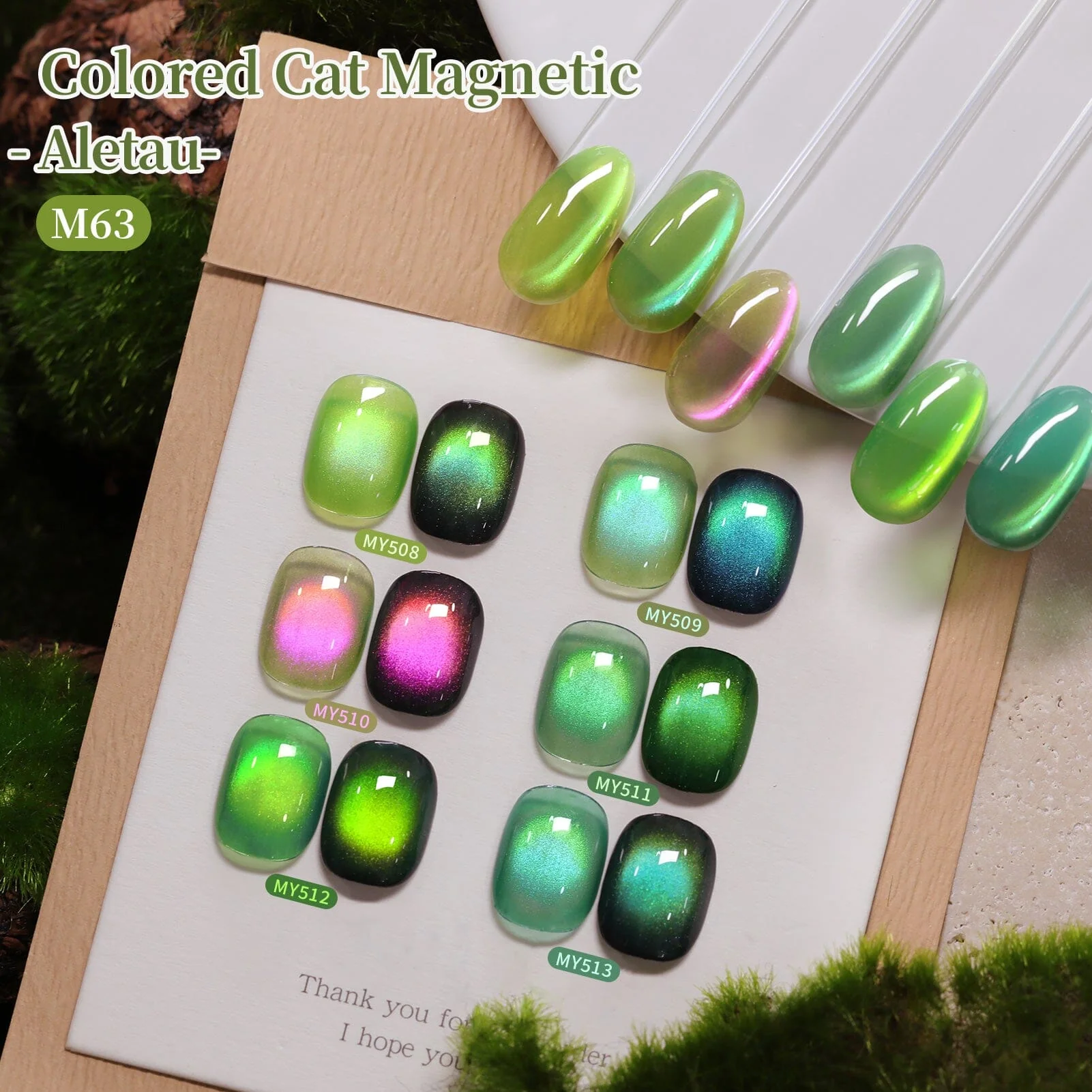 6 Colors Colored Cat Magnetic Gel M63 Aletau 7ml - Image 5