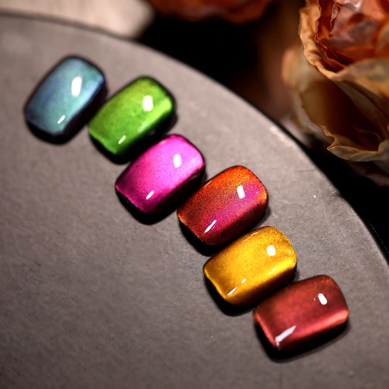 6 Colors Colored Cat Magnetic Gel Polish Set M34 Firefly 7ml - Image 5