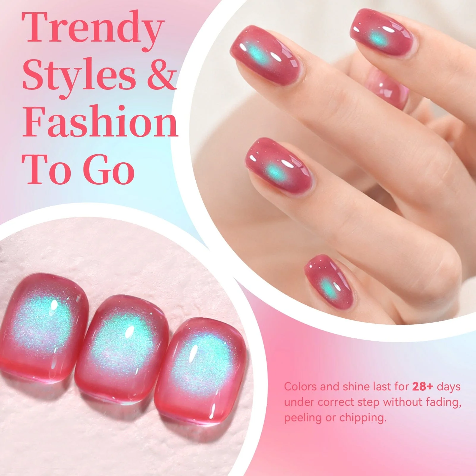 6 Colors Colored Cat Magnetic Gel Summer Light 15ml - Image 8