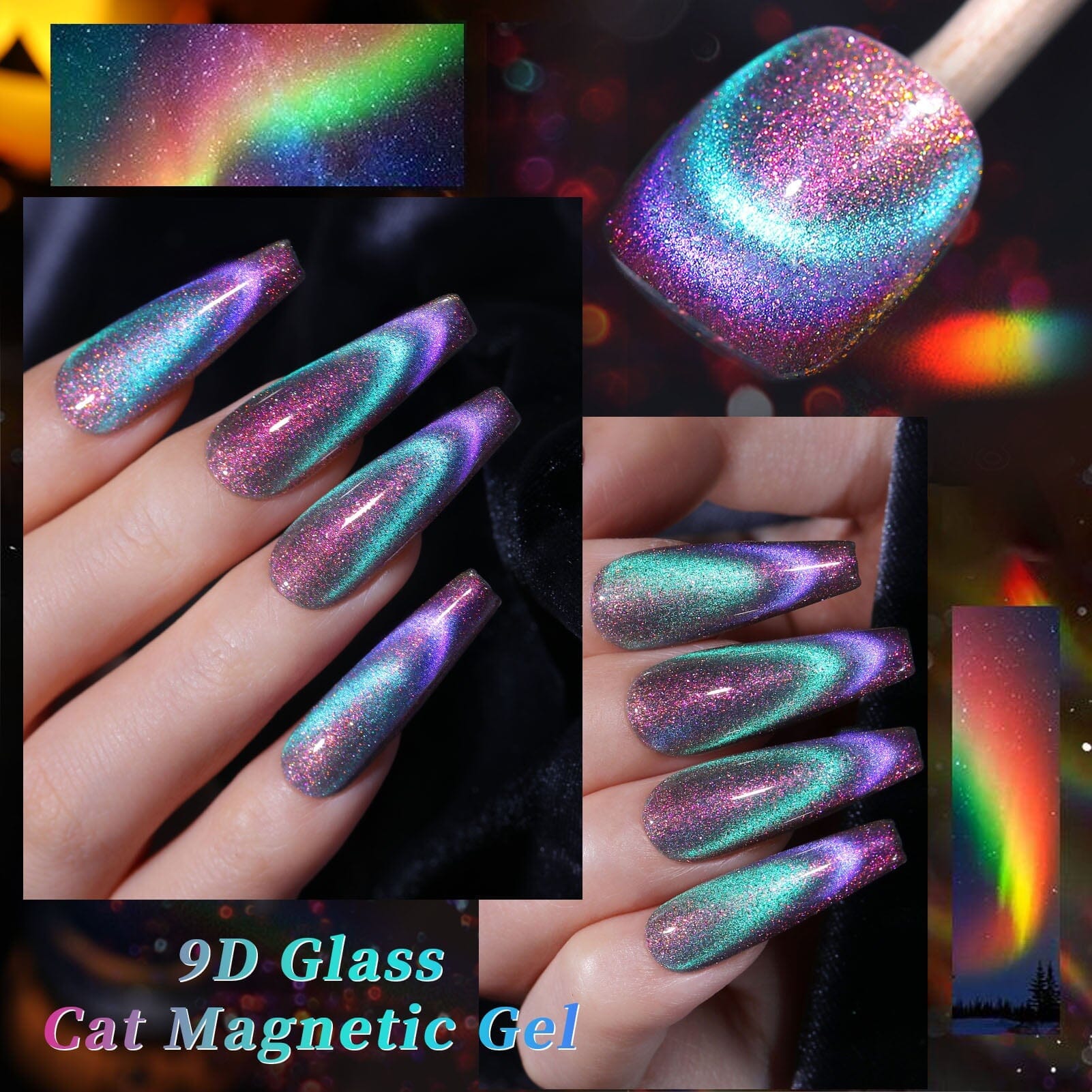 6 Colors Colored Cat Megnetic Gel M12 Reflective Glass 7ml - Image 8