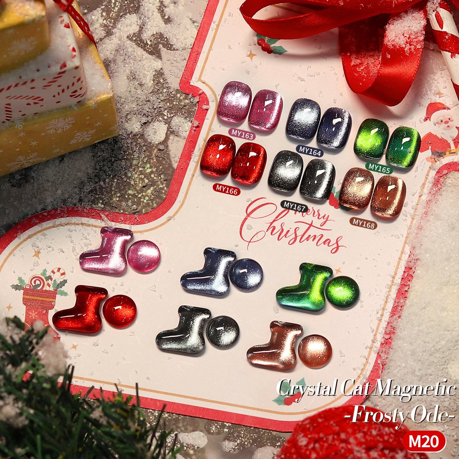6 Colors Crystal Cat Magnetic Gel M20 Frosty Ode 7ml - Image 4