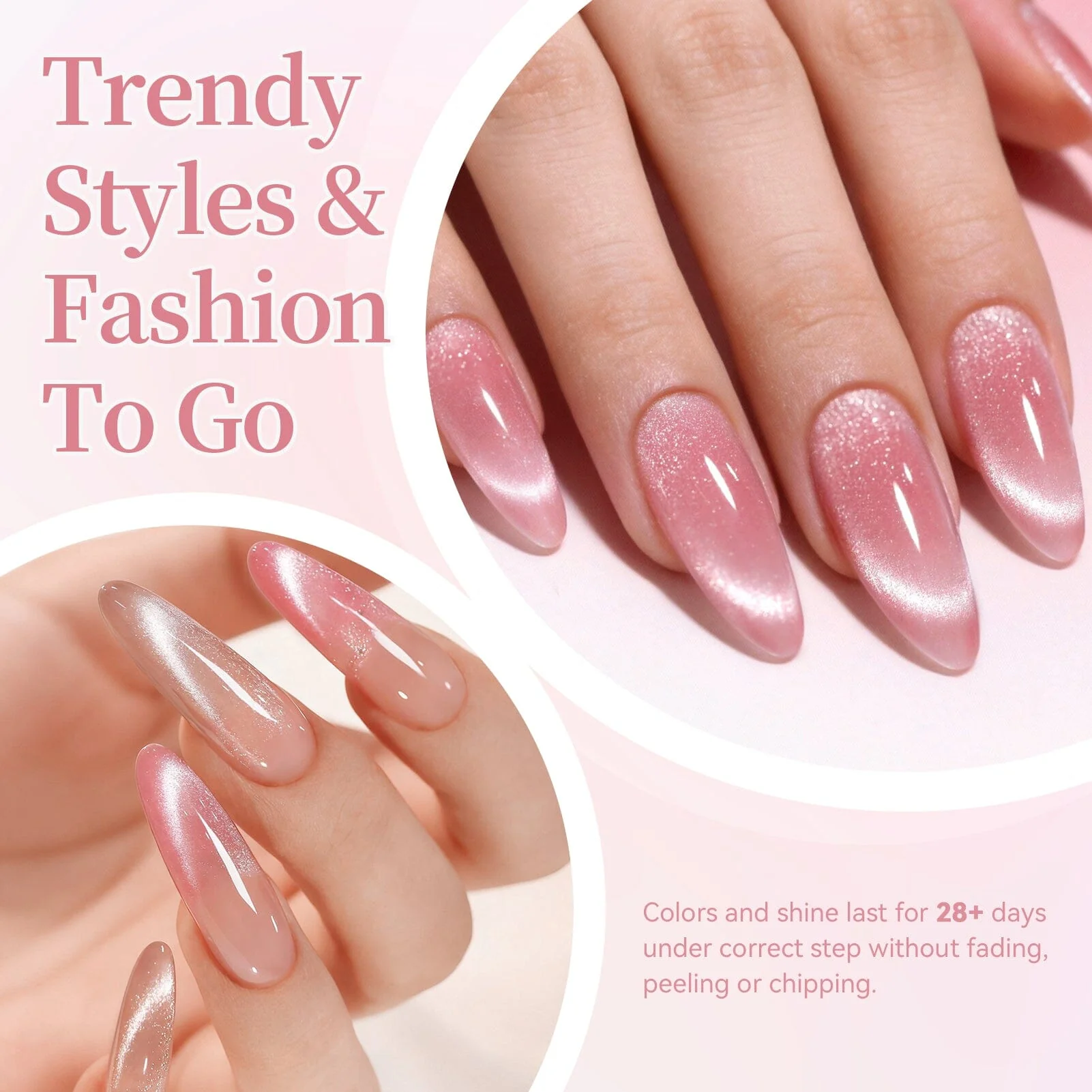 6 Colors Crystal Cat Magnetic Gel M60 Misty Dawn 7ml - Image 3
