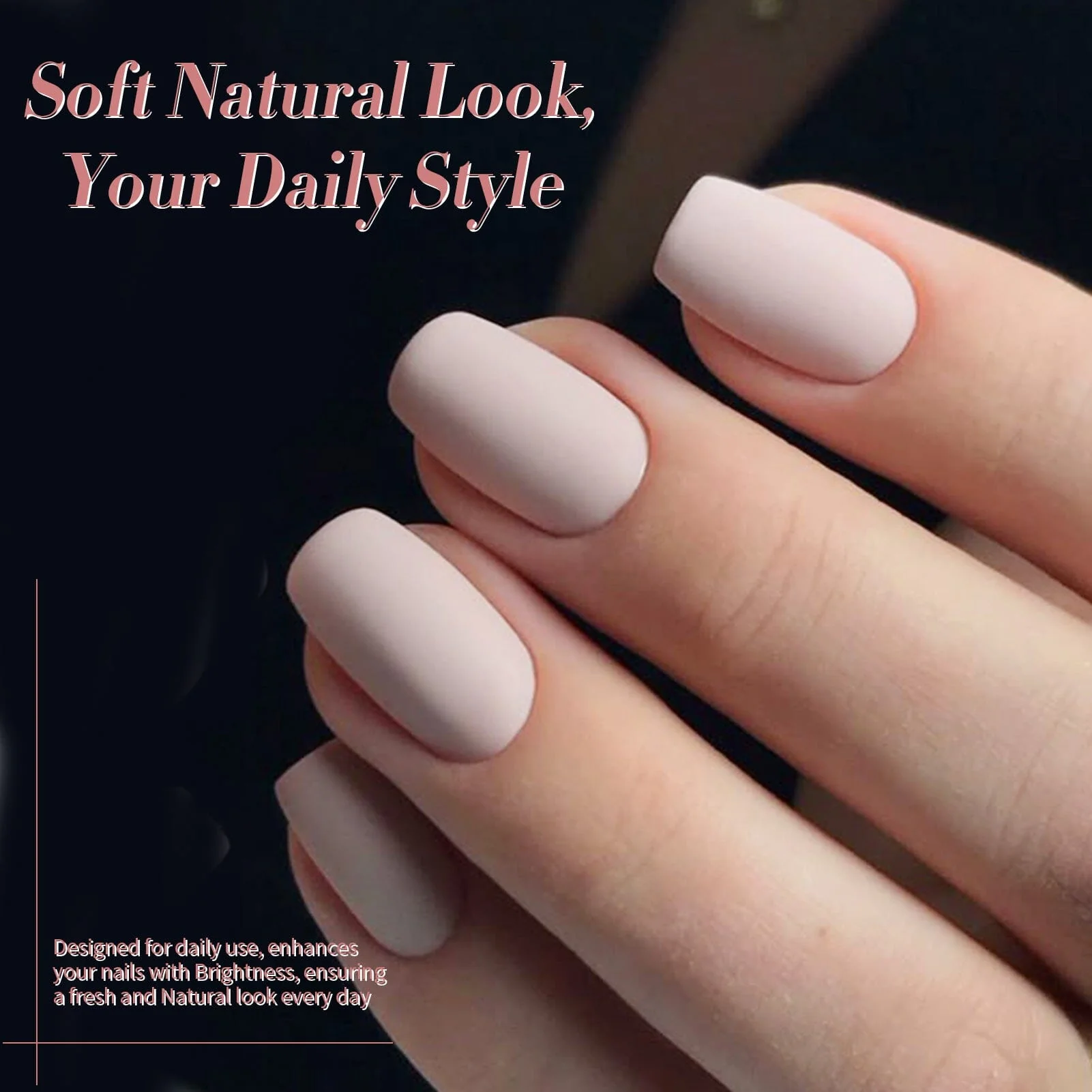 6 Colors Gel Polish S04 Clouded Rose 7ml - Image 2