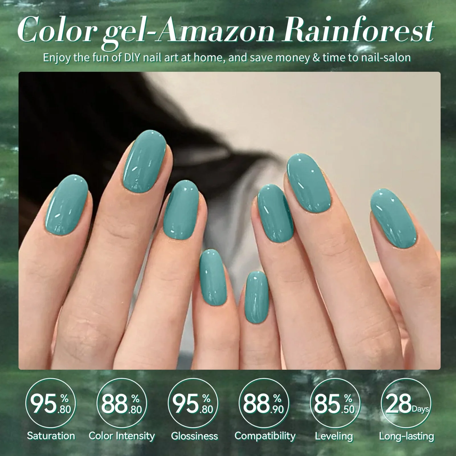 6 Colors Gel Polish S06 Amazon Rainforest 7ml - Image 3