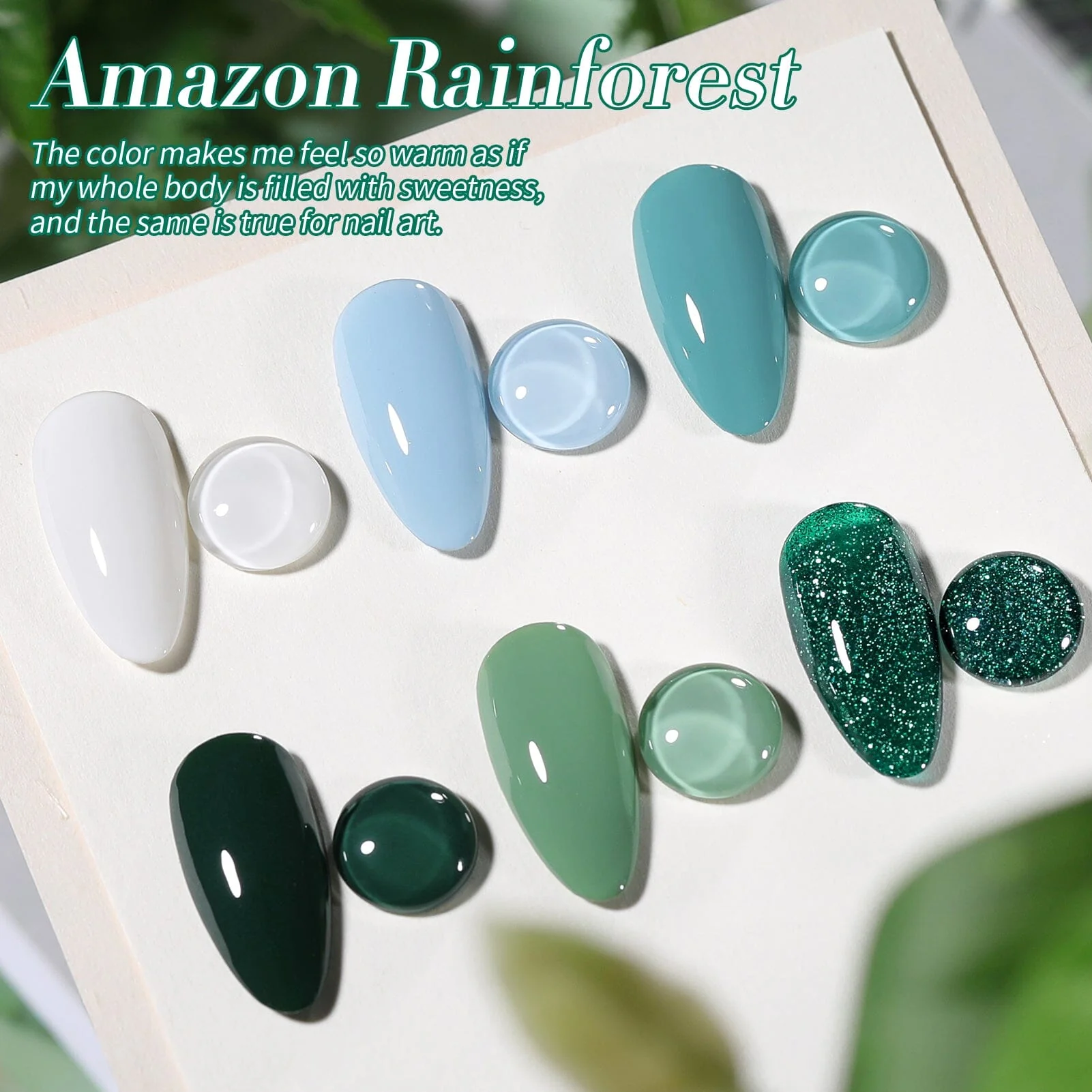 6 Colors Gel Polish S06 Amazon Rainforest 7ml - Image 5