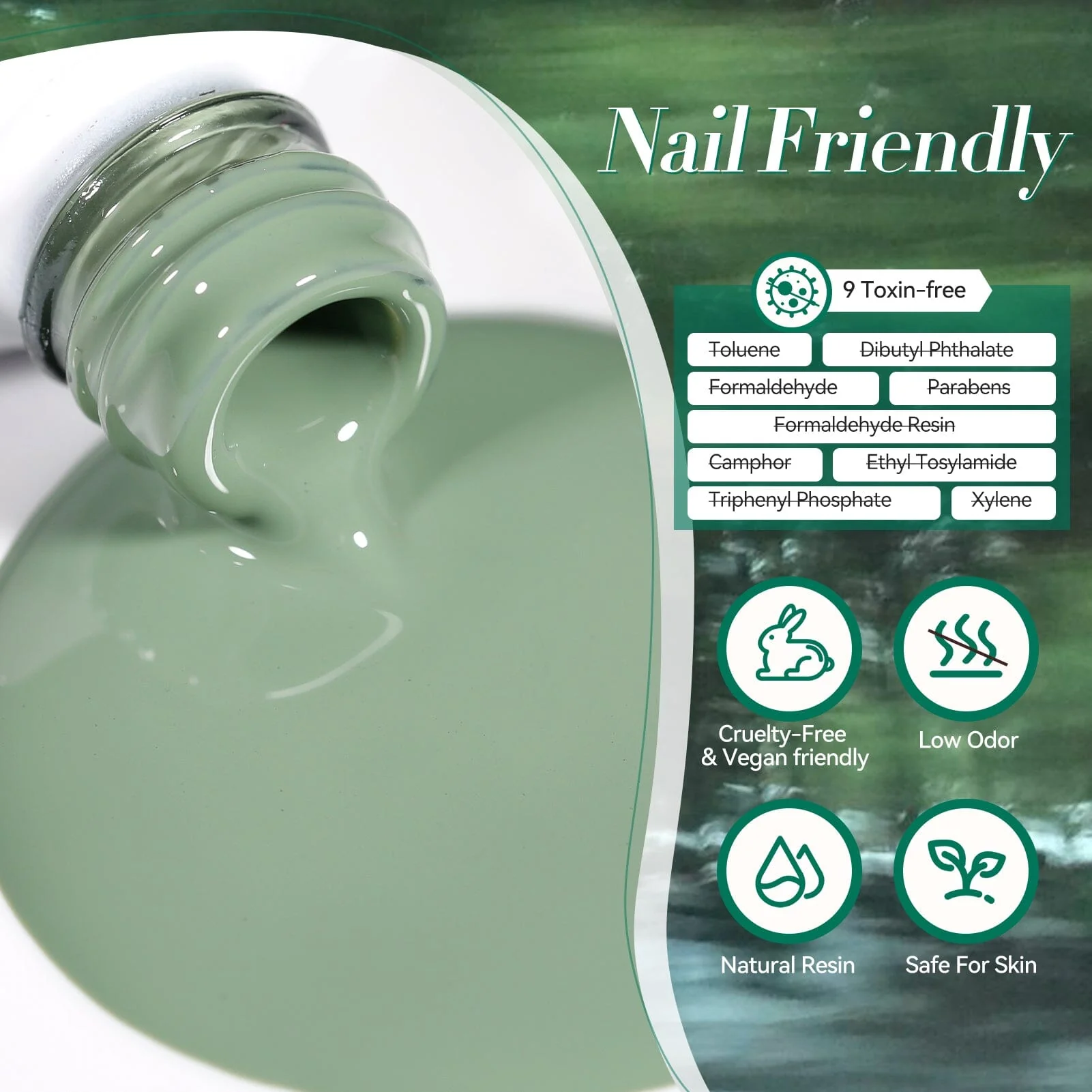 6 Colors Gel Polish S06 Amazon Rainforest 7ml - Image 7