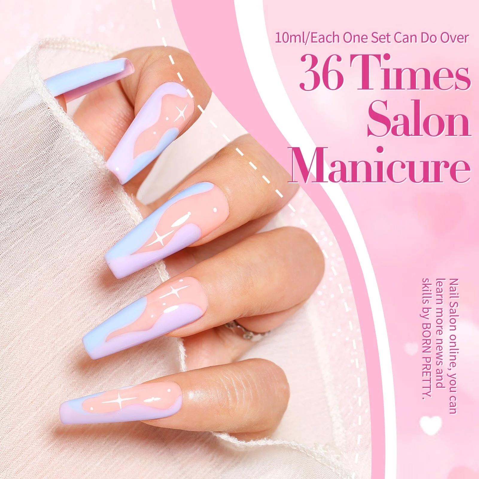 6 Colors Gel Polish S34 Cream Kiss 7ml - Image 3