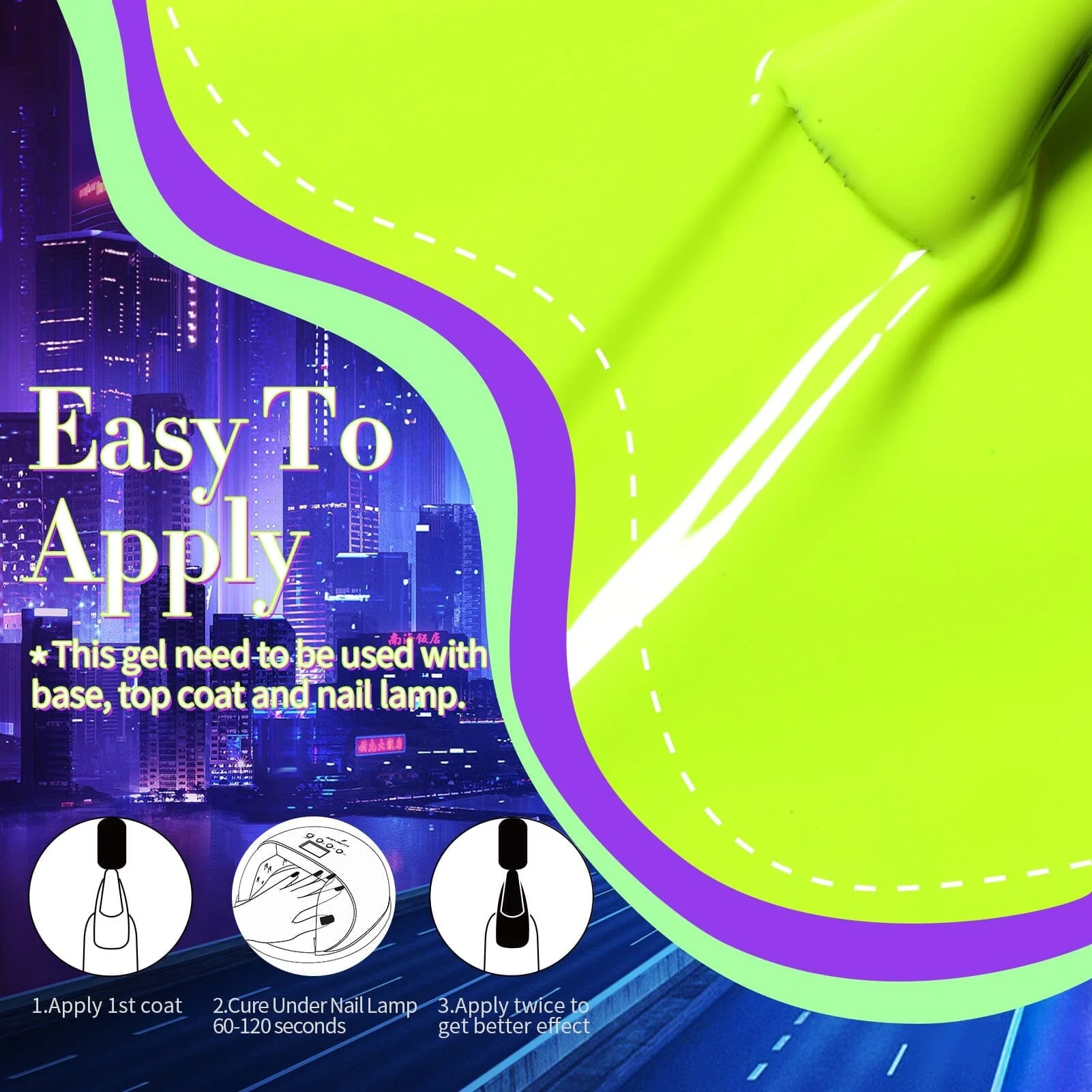 6 Colors Gel Polish S35 Cyber City 7ml - Image 11