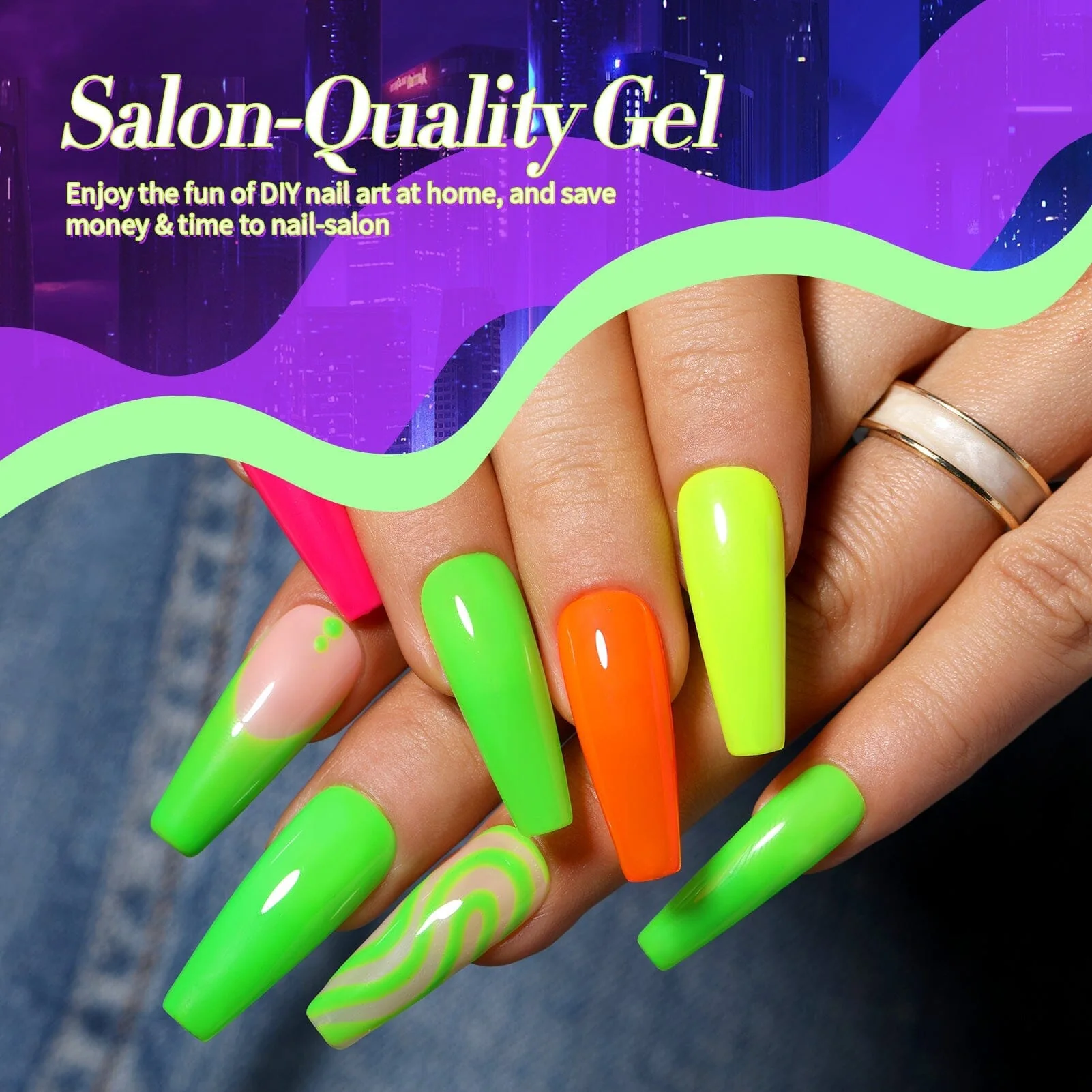 6 Colors Gel Polish S35 Cyber City 7ml - Image 8