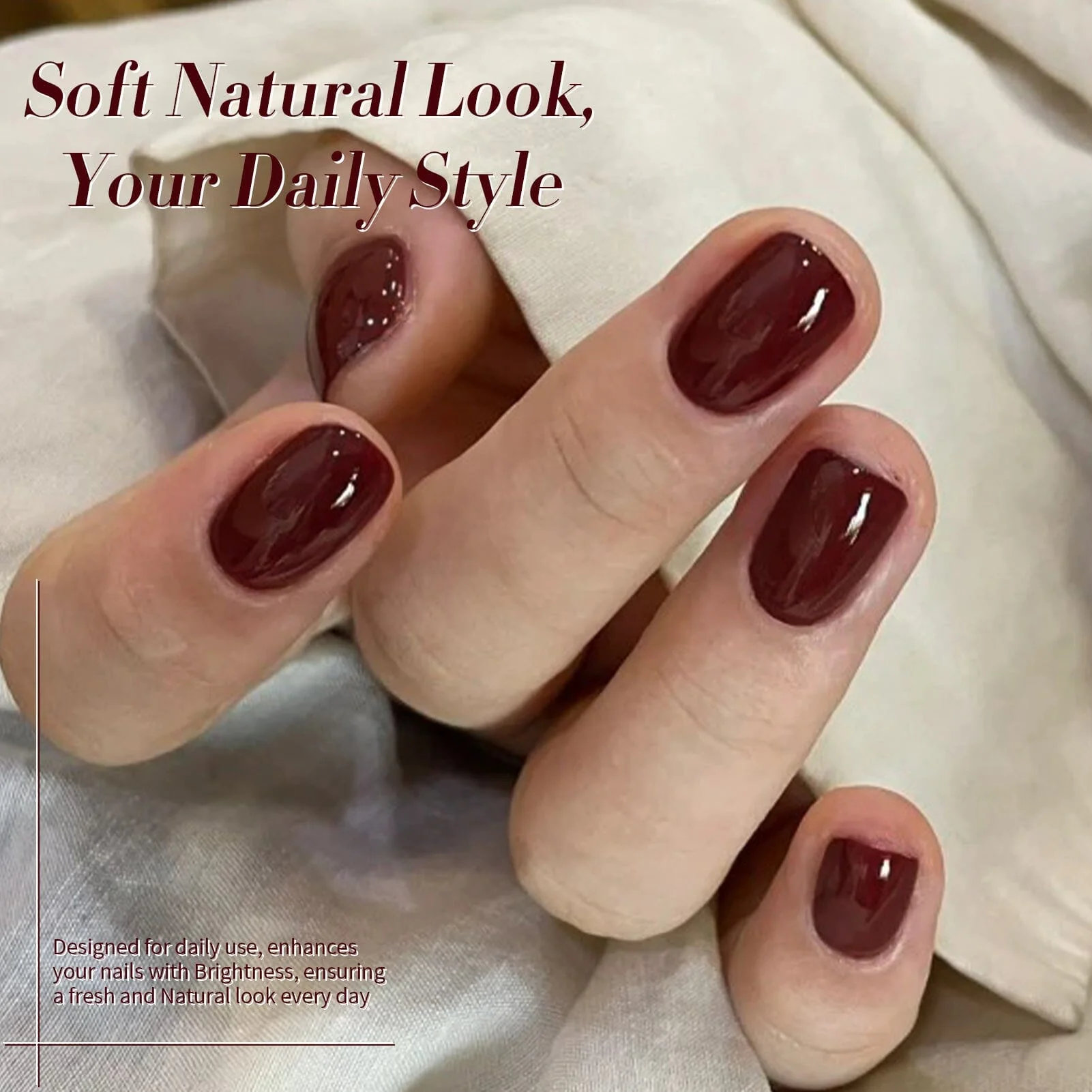 6 Colors Gel Polish Set S22 Cinnamon Coco 7ml - Image 2